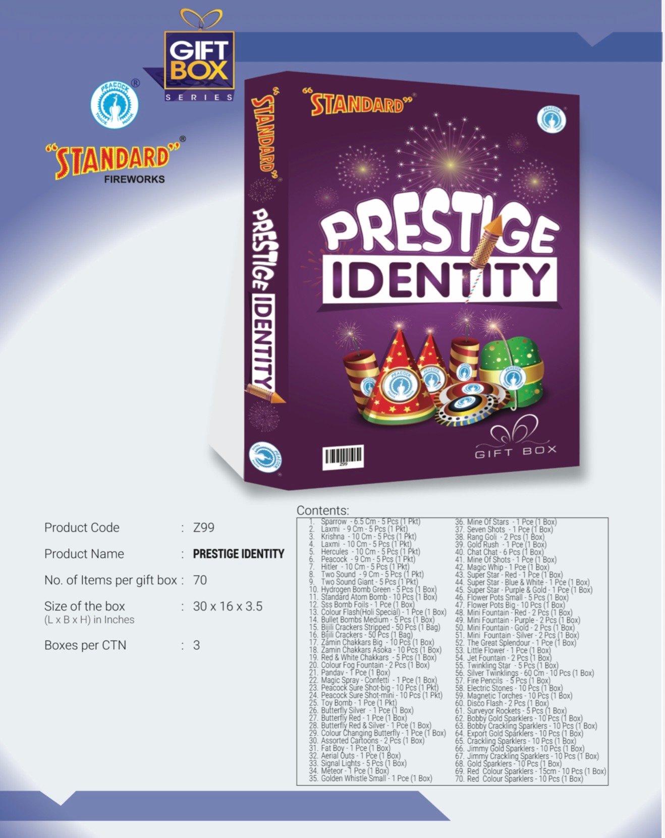 Prestige Identity – 70 – STANDARD
