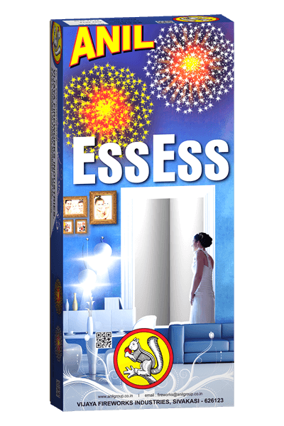 Ess Ess (2 Pcs) (Glittering Silver Line & Yellow Sparks) – ANIL