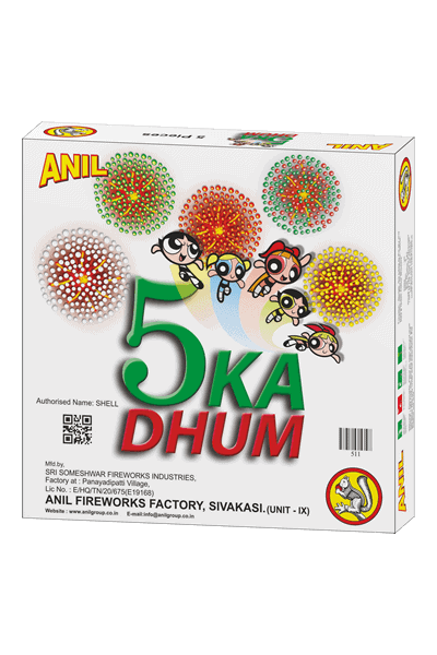 5 ka dhum (5 Pcs) (5 Different Colour Shots) – ANIL