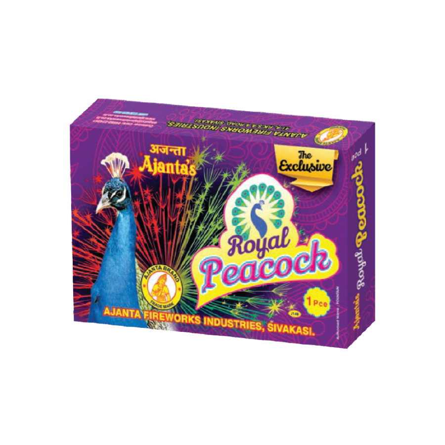 Royal Peacock (5 IN 1 Tri Colour Fountain) – AJANTA