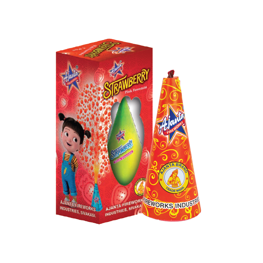 Strawberry (Pink Cone Fountain) – AJANTA