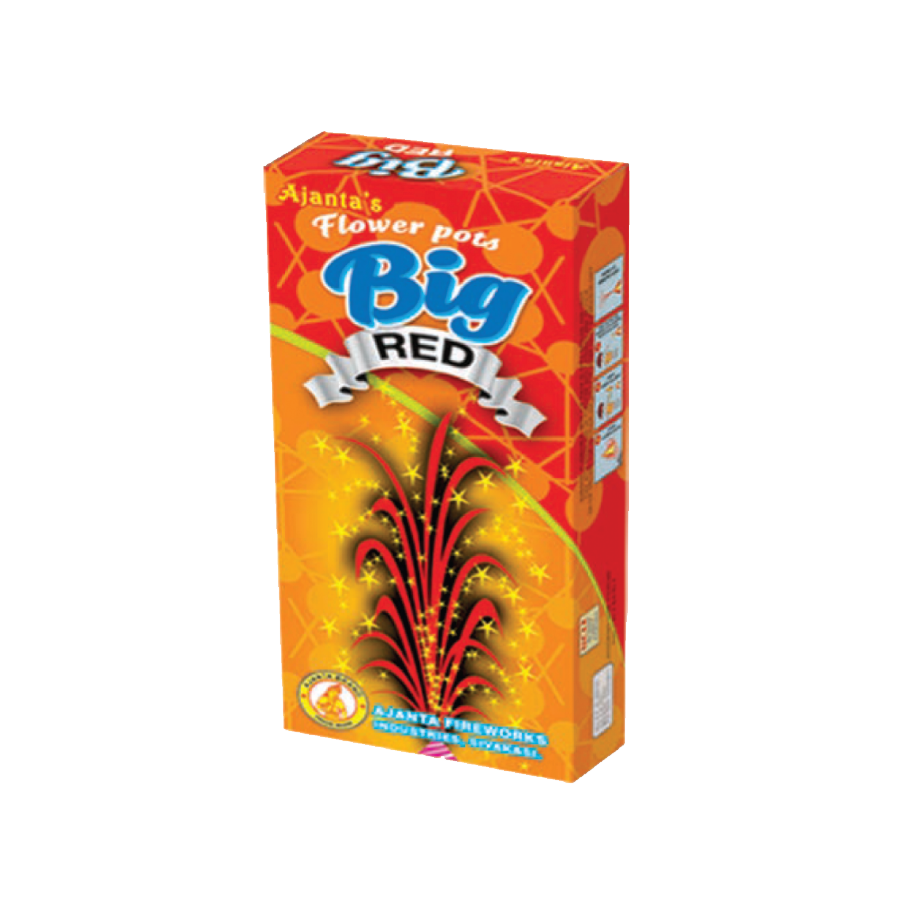 Red Flower Pots Big – AJANTA
