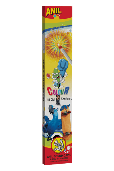 15 cm Colour Sparklers (10 Pcs) – ANIL Sparkler