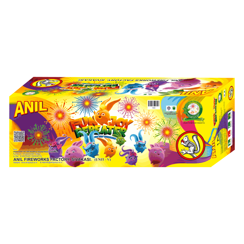 Funky Repeater - 100 Shots (100 Shots + Glittercolour + 1 Crackling) – ANIL