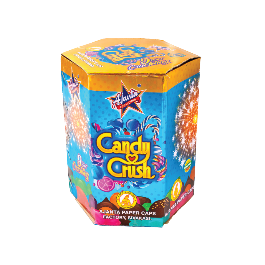 Candy Crush (9 Shots1 1/4 Shell Crackling Chakkars) – AJANTA