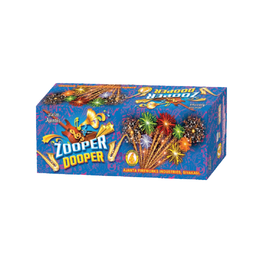 Zooper Dooper (50 Shots1 1/2 Shell Twin Multiple Shots) – AJANTA Sky Shot