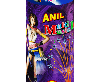 Multi Music Rocket (New) (1 Pce) Ten Shot Whistling Rocket – ANIL