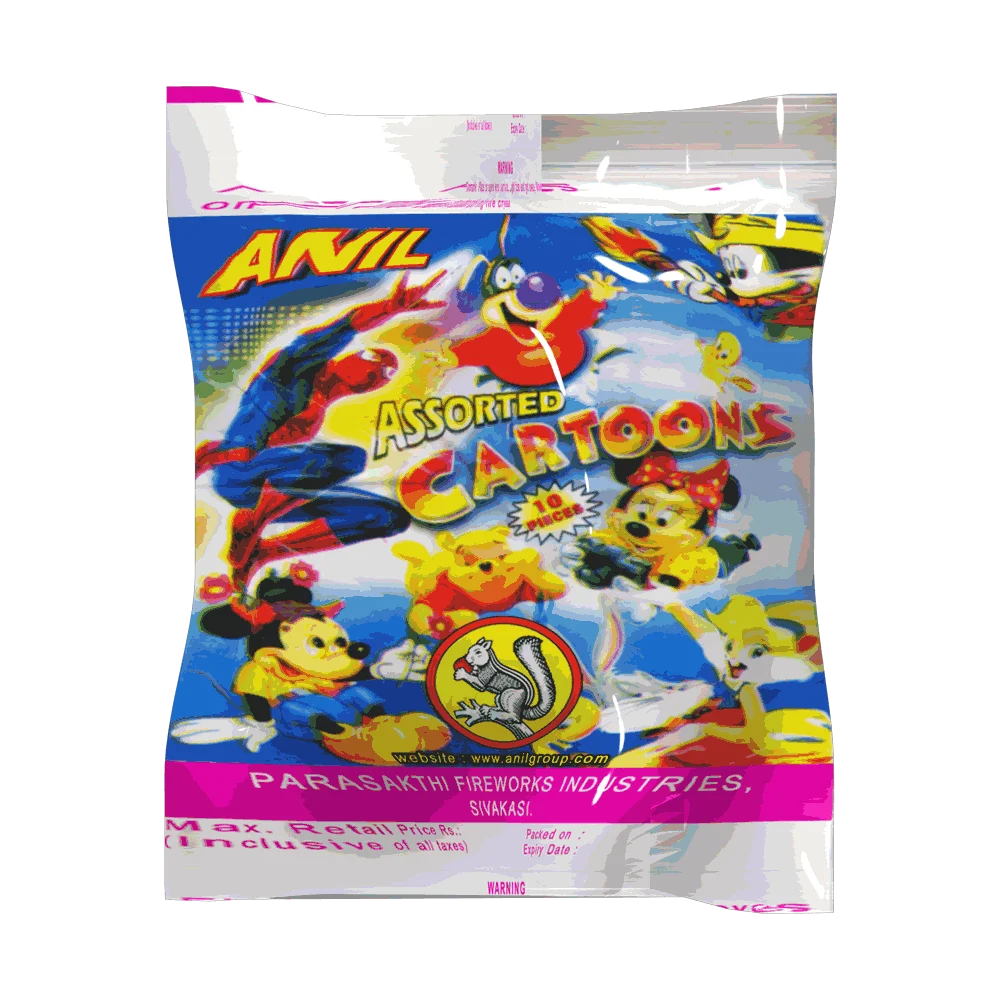Assorted Cartoons Bag (10 Pcs) – ANIL